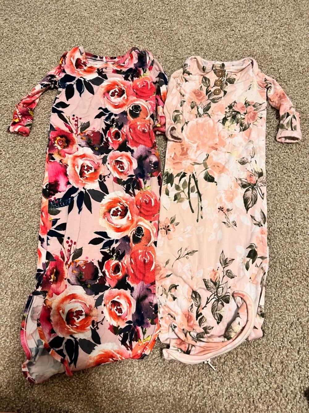 Floral Baby Gowns Set - posh peanut & Caden Lane